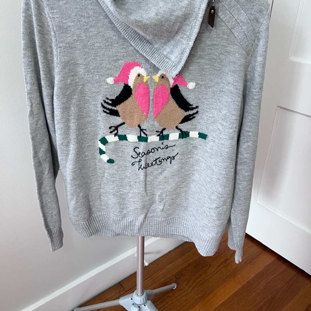 Talbots Gray Knit Sweater